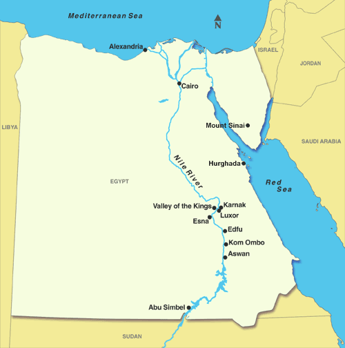 Nile River Map